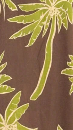 Marcel Maxi Dress - Brown/Green Palm