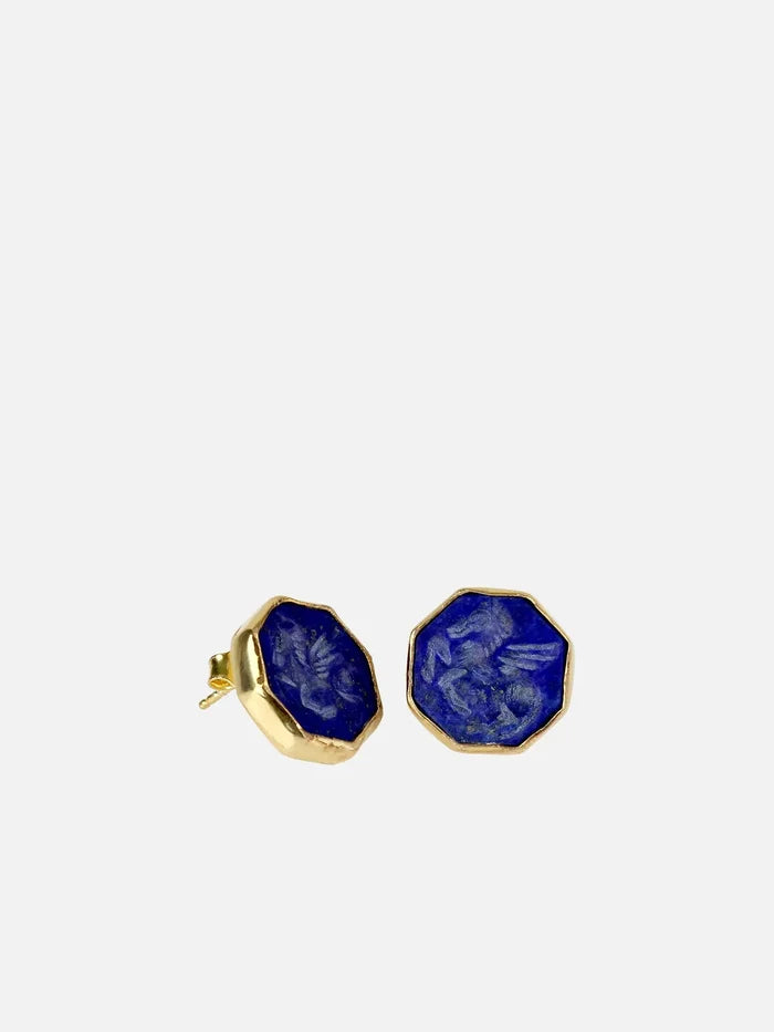 ORE DUNE Elysion Earring – Lapis Lazuli Stone (Handcrafted) - Earrings KÜPE