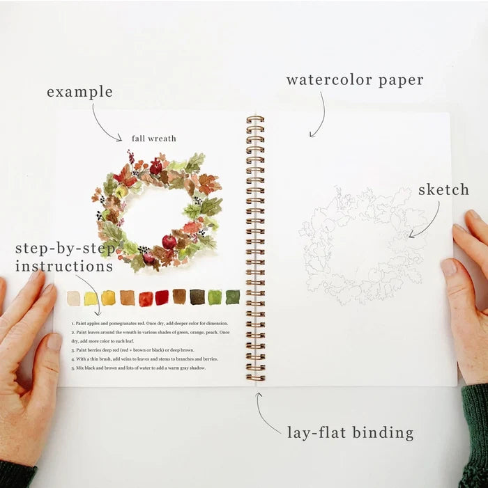 emily lex studio Autumn Watercolor Workbook