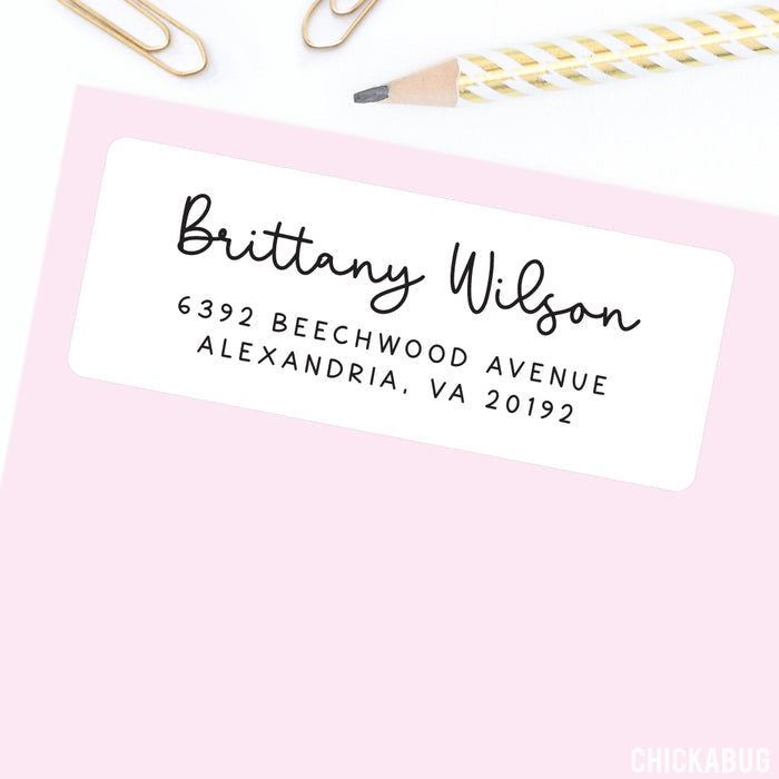 Farmhouse Script Address Labels