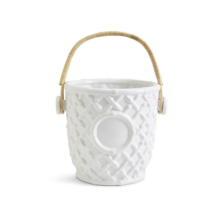 Faux Bamboo Fretwork Champagne/Wine Bucket - The Preppy Bunny