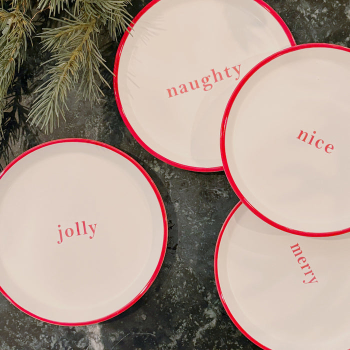 Festive Ceramic Appetizer Plates