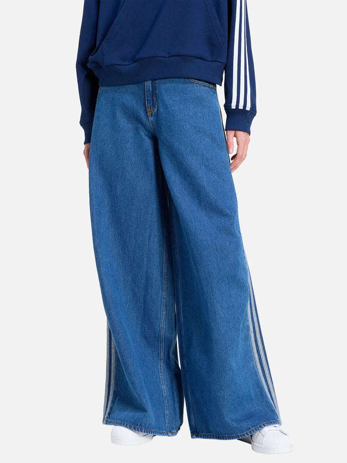 ADIDAS ORIGINALS Firebird Denim Track Pant - Blue - Uncategorized PANTOLON