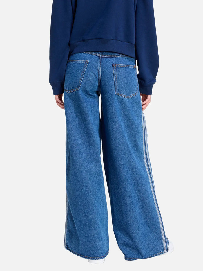 ADIDAS ORIGINALS Firebird Denim Track Pant - Blue - Uncategorized PANTOLON