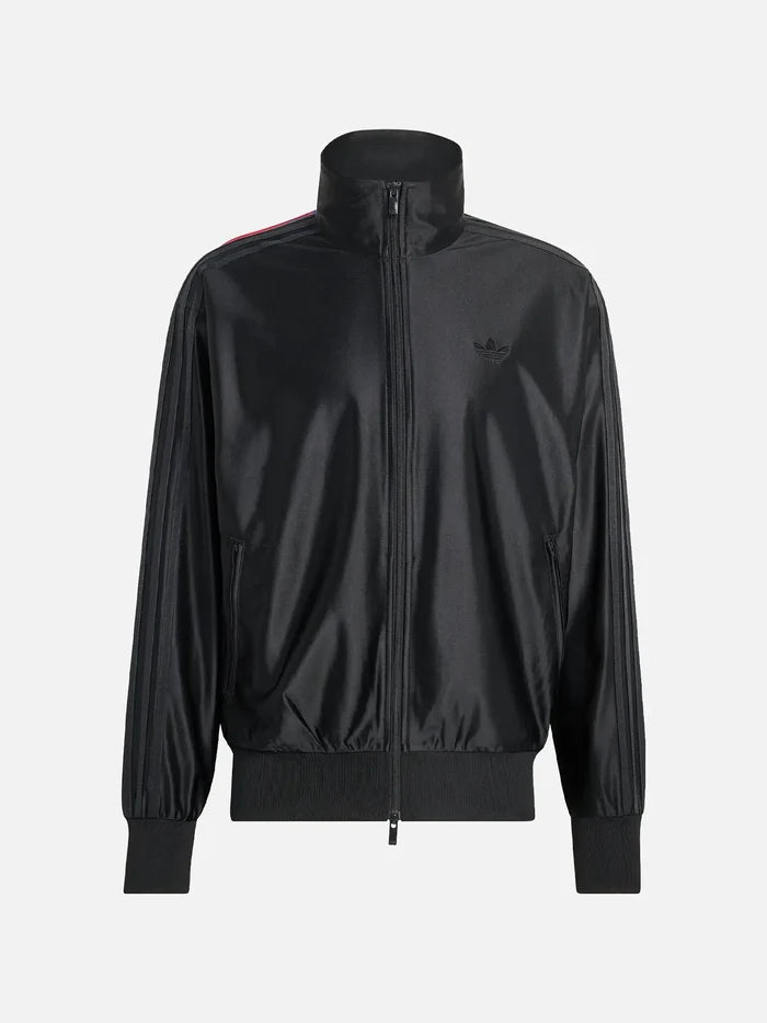 ADIDAS ORIGINALS Firebird Metallic Track Top – siyah, önden görünüm