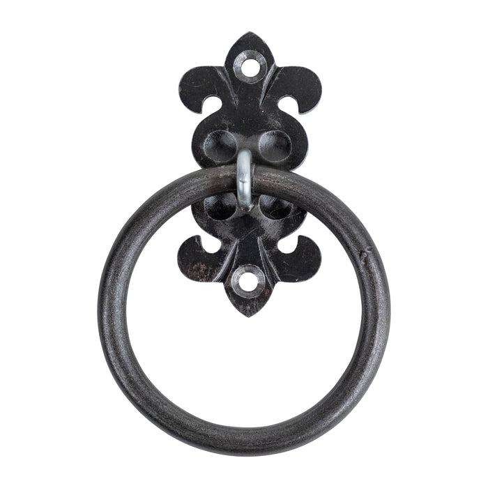 Fleur-de-lis Custom Bathroom Hardware - Towel Ring - 5" Inch - Multiple Finishes Available - Sold Individually