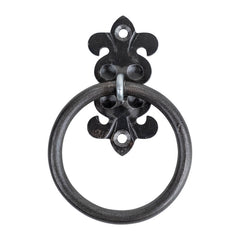 Fleur-de-lis Custom Bathroom Hardware - Towel Ring - 5" Inch - Multiple Finishes Available - Sold Individually