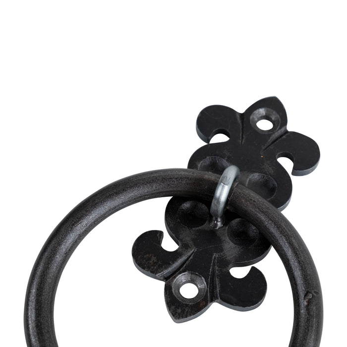 Fleur-de-lis Custom Bathroom Hardware - Towel Ring - 5" Inch - Multiple Finishes Available - Sold Individually