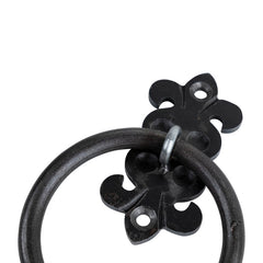 Fleur-de-lis Custom Bathroom Hardware - Towel Ring - 5" Inch - Multiple Finishes Available - Sold Individually