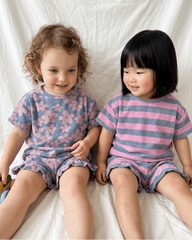 Floral Ruffle Terry Lounge Set