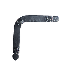 Flower Corner Strap "L" Bracket - 6-1/2" Inch - Multiple Finishes Available - Sold Individually