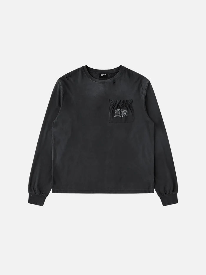 SHOPI GO Ginzan Long Sleeve T-Shirt - Black - Kategorize edilmemiş T-SHIRT