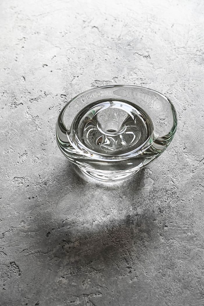 Glass Puddle Candle Holder