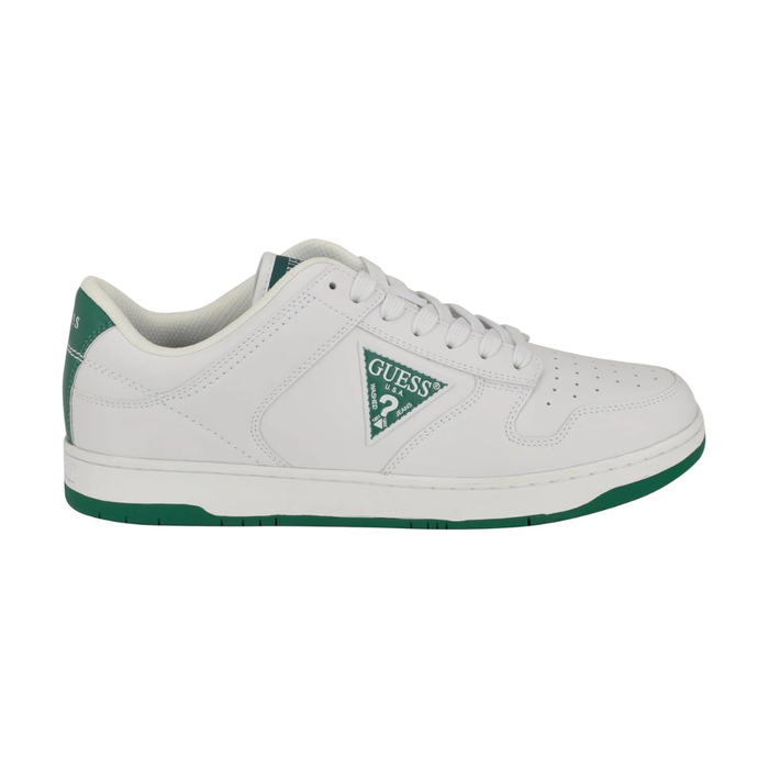 Guess Men’s Tiogo Skate-Style Sneakers – White/Green