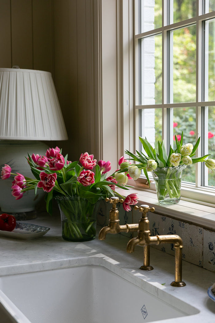 Handblown Glass Petal Vase