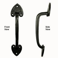 Heart Style Door Pull / Appliance Pull - Barn Door Handle - Multiple Finishes Available