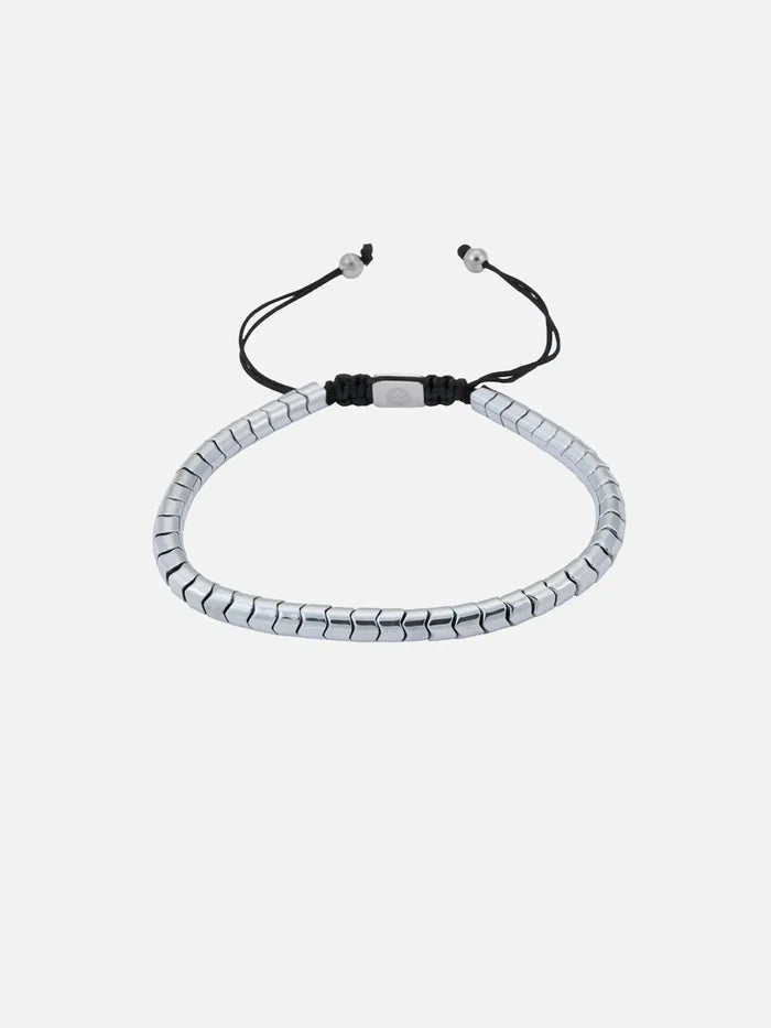 ATOLYEWOLF Hematite Bracelet in Silver - BİLEKLİK