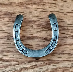 Horseshoe Pull / knob, Old Silver finish - Wild West Hardware