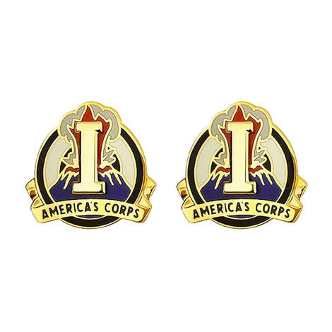 I (1st) Corps Unit Crest (America's Corps) Army Unit Crests
