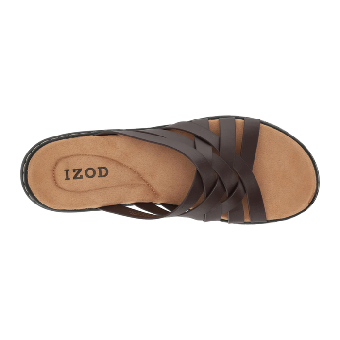 Izod Women’s Slaight Casual Slide Sandals – Brown 1478215