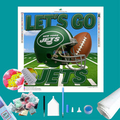 Jets NFL Let's Go Diamond Painting
