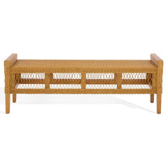 Jimmy Rattan Bench in Natural