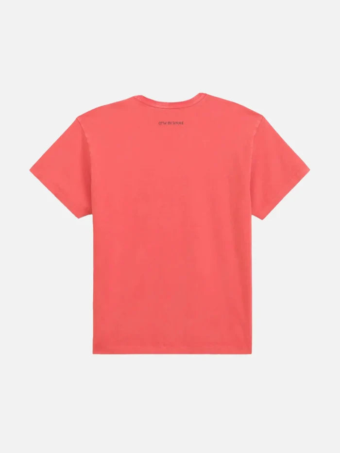 VANS Julian Klincewicz x OTW Washed SS Tee - Mandarin Red - Uncategorized T-SHIRT