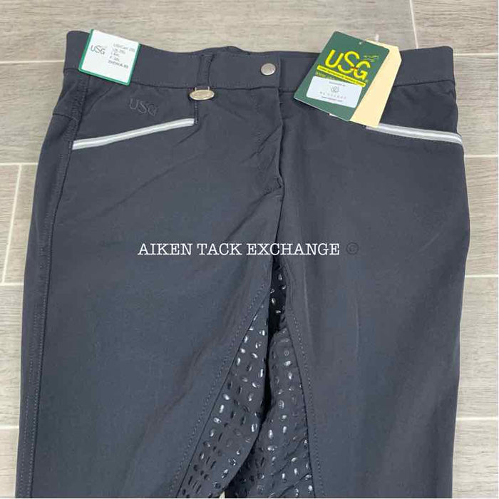KL Select USG "Ava" Silicone Full Seat Breeches, Size 28 L