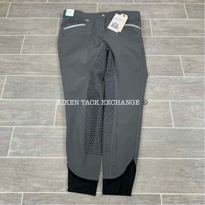 KL Select USG "Meghan" Silicone Full Seat Breeches, Size 30 R