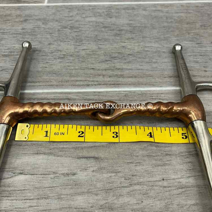 Korsteel Copper Corkscrew Single Joint Full Cheek Bit 5"