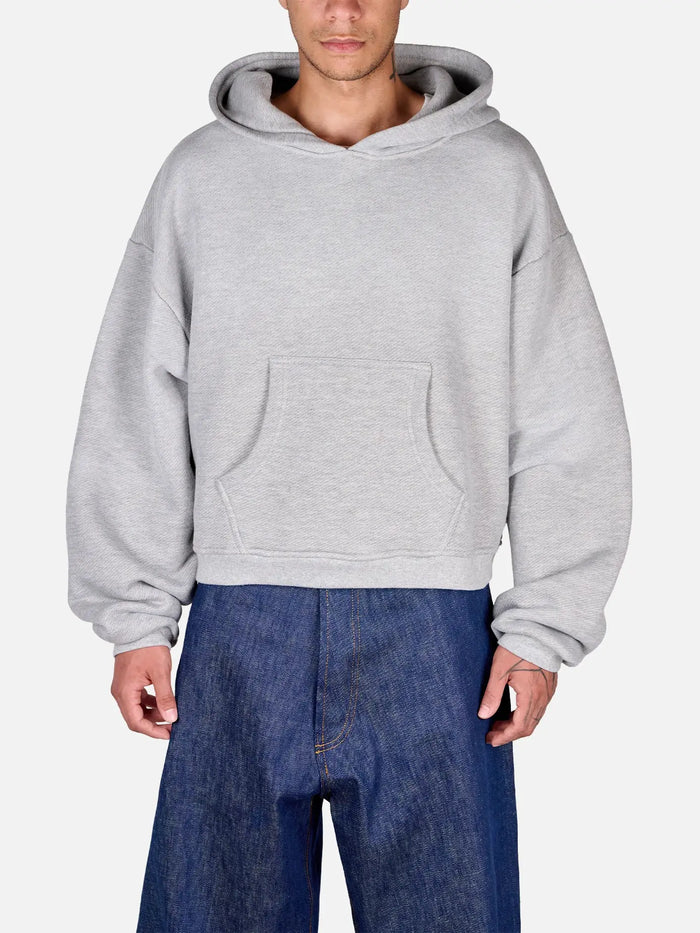 shopi go Kurume Hoodie – Melagne Grey, önden görünüm