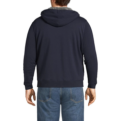 Lands' End Men's Serious Sweats Full Zip Hoodie - Navy