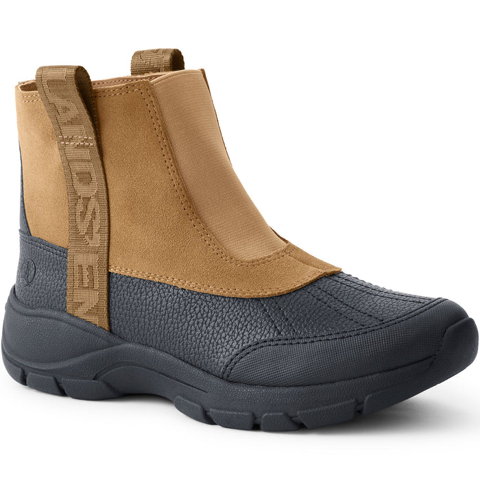 Lands’ End Women’s All-Weather Suede Pull-On Boots – 532392
