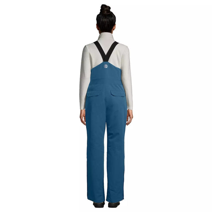 Lands' End Women's Expedition Primaloft Waterproof Snow Bibs – Evening Blue