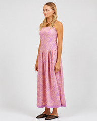Lilac Shell Midi Dress