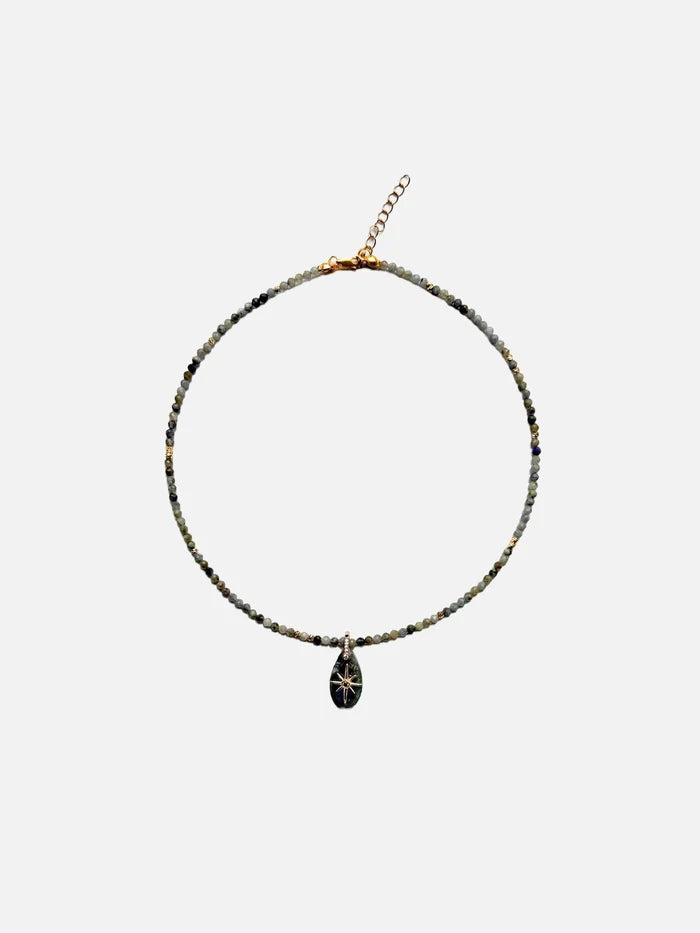L'ATELIER DES PERLES Liora Labradorit Taşlı Kolye - KOLYE