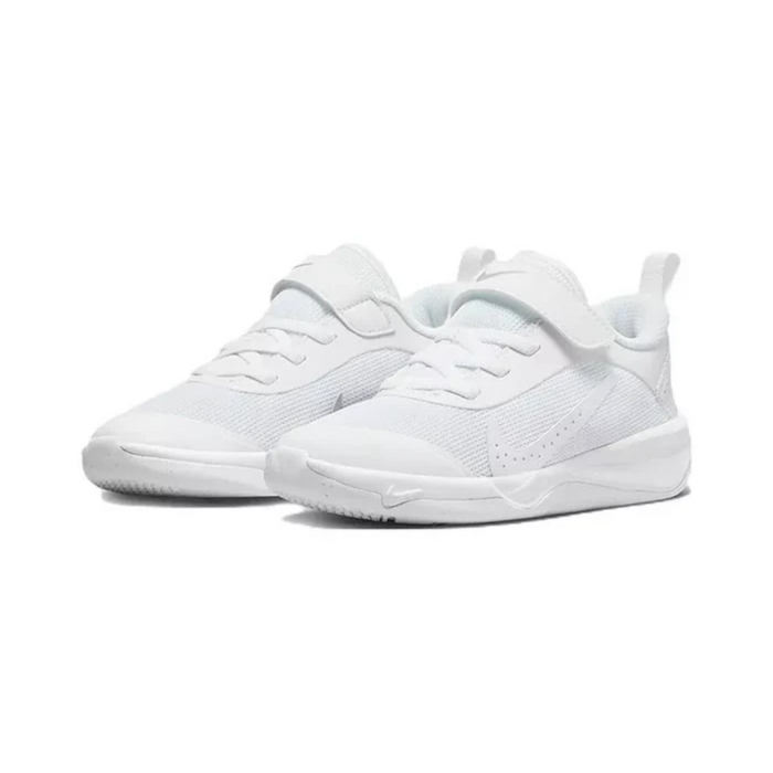 Nike Little Kids' Omni Multi-Court Low White Shoes DM9026-100