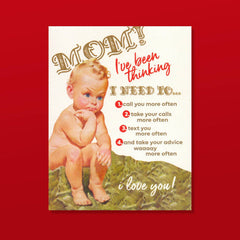 Little Thinker Mother's Day Card