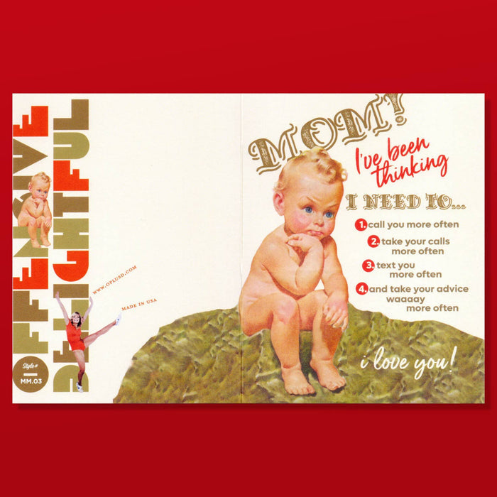 Little Thinker Mother's Day Card