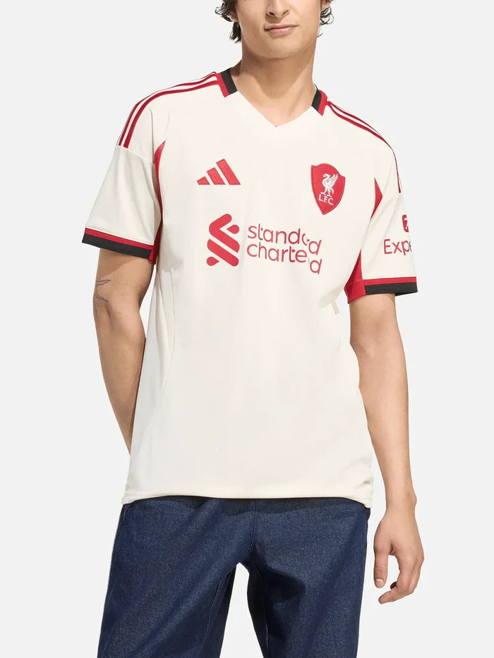 ADIDAS ORIGINALS Liverpool FC 25/26 Away Jersey - Wonder White - Jerseys FORMA