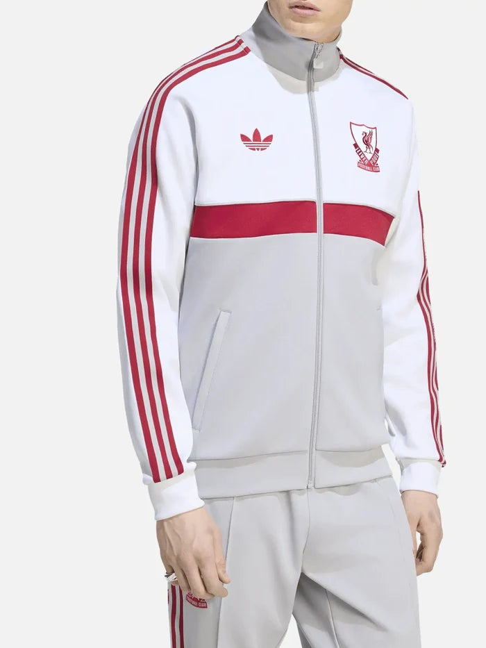 ADIDAS ORIGINALS Liverpool FC OG2 Track Top – White/Grey Two, önden görünüm
