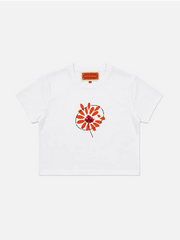 SOON TO BE ANNOUNCED Loves Me Not Baby Tee - White - T-SHIRT