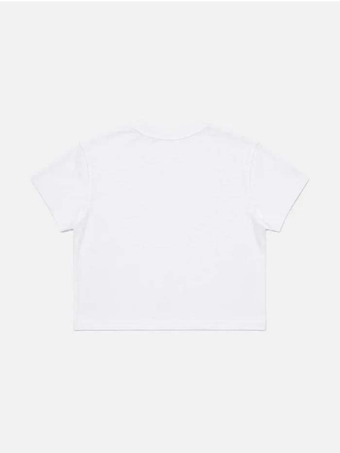 SOON TO BE ANNOUNCED Loves Me Not Baby Tee - White - T-SHIRT