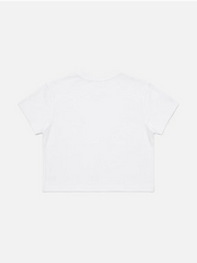 SOON TO BE ANNOUNCED Loves Me Not Baby Tee - White - T-SHIRT