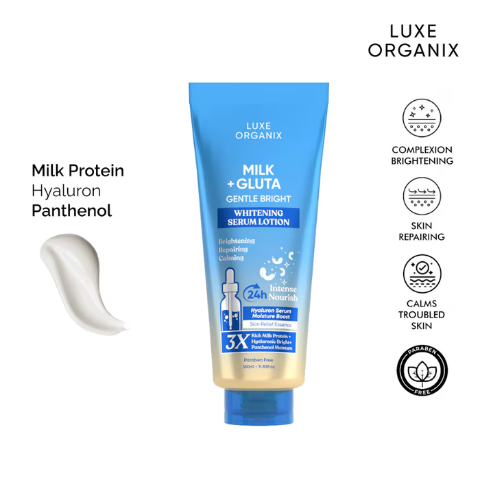 Luxe Organix Milk + Gluta Brightening Serum Lotion 🥛
