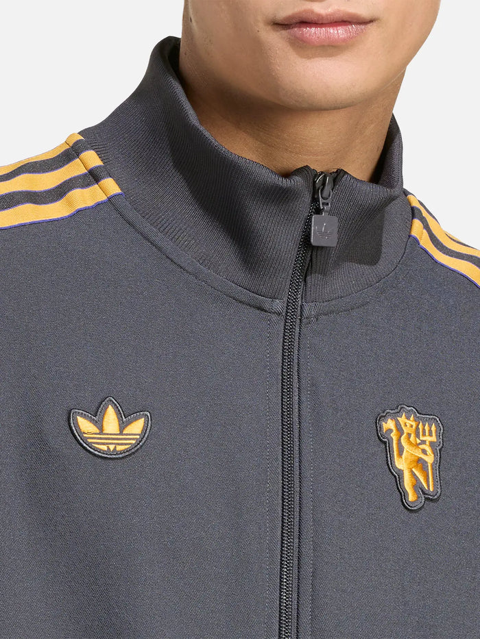 ADIDAS ORIGINALS Manchester United Terrace Icons Track Top "Utility Black" - Uncategorized EŞOFMAN ÜSTÜ