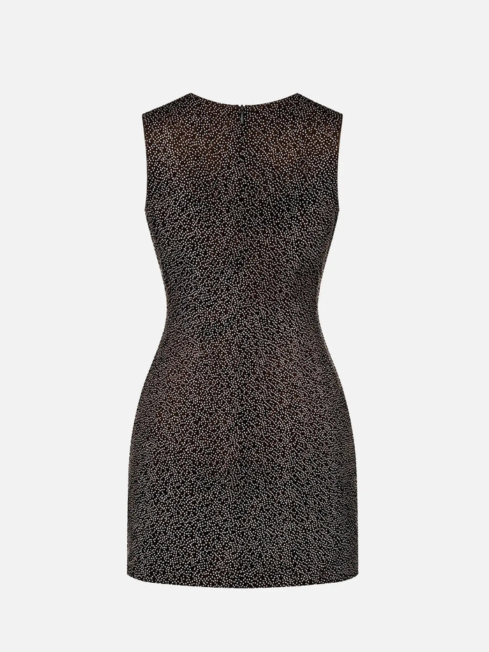 SLOWBURN Marla Dress – siyah puantiyeli, arka görünüm