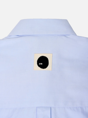 shopi go Meguro Regular Shirt – açık mavi, arka görünüm