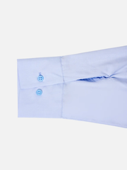 shopi go Meguro Regular Shirt - Light Blue, yakın çekim, manşet ve düğme detayları