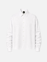 shopi go Meguro Regular Shirt - White – White, ön görünüm